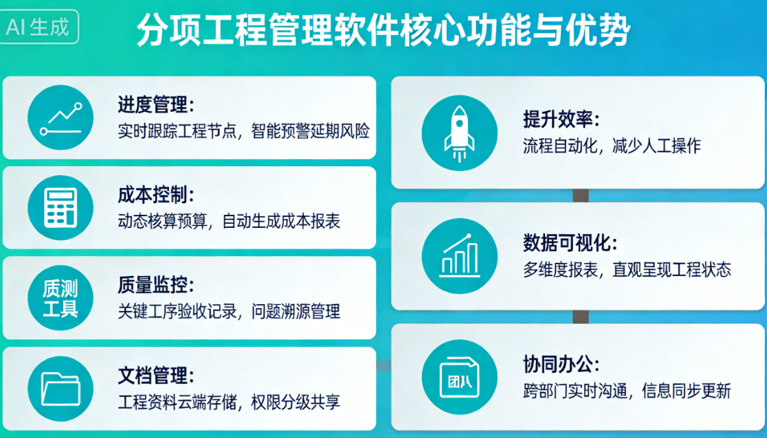 分项工程管理软件的核心功能与优势