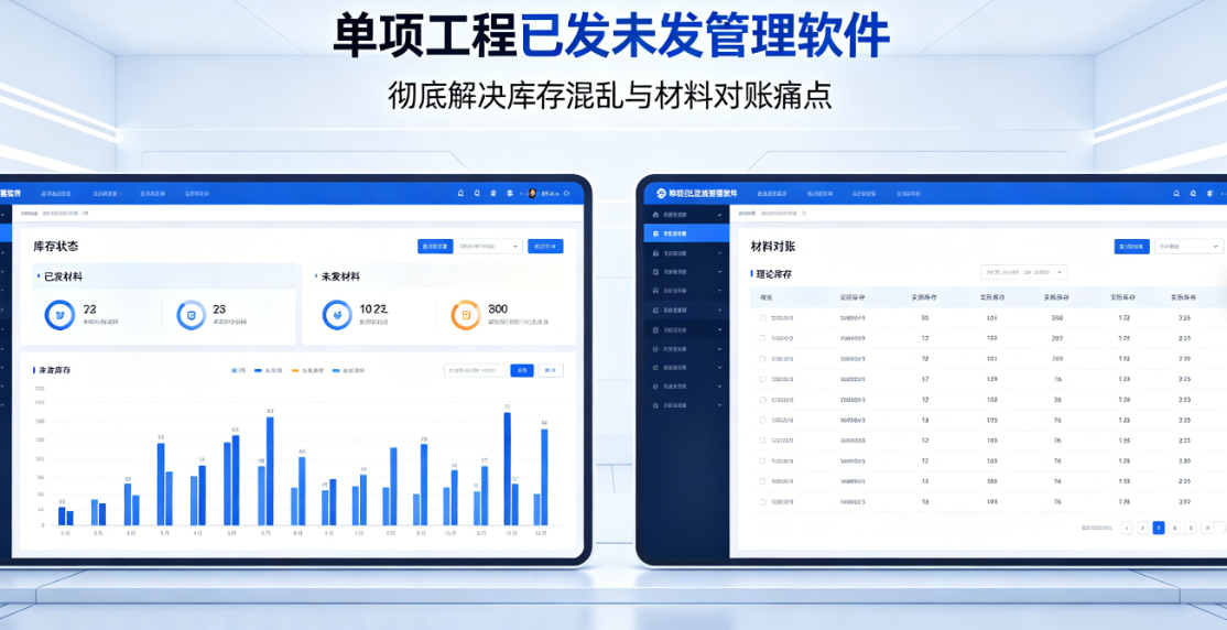 单项工程已发未发管理软件：彻底解决库存混乱与材料对账痛点