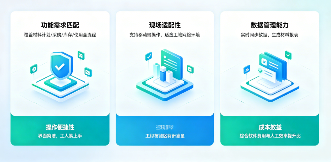 工程材料管理施工软件怎么选更适合现场? 工程材料管理施工软件怎么选更适合现场?
