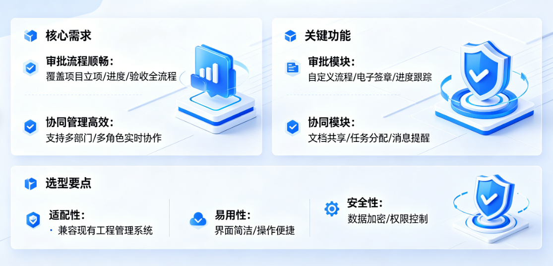 工程OA管理系统怎么选，先把审批和协同管顺
