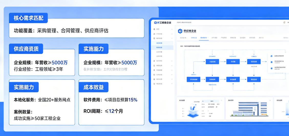 工程供应商管理软件怎么选才真能落地？