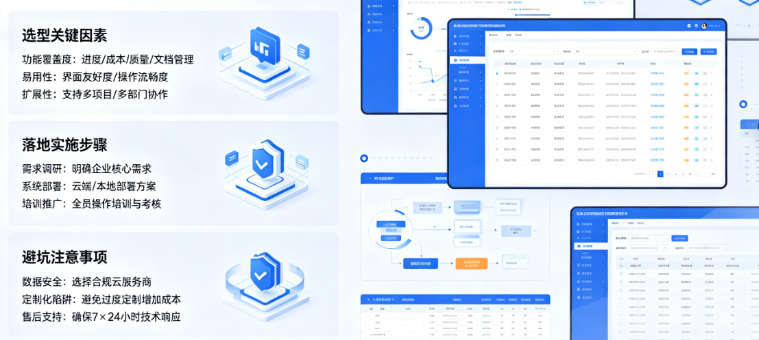工程项目管理系统哪个好？工程企业选型、落地与避坑全指南