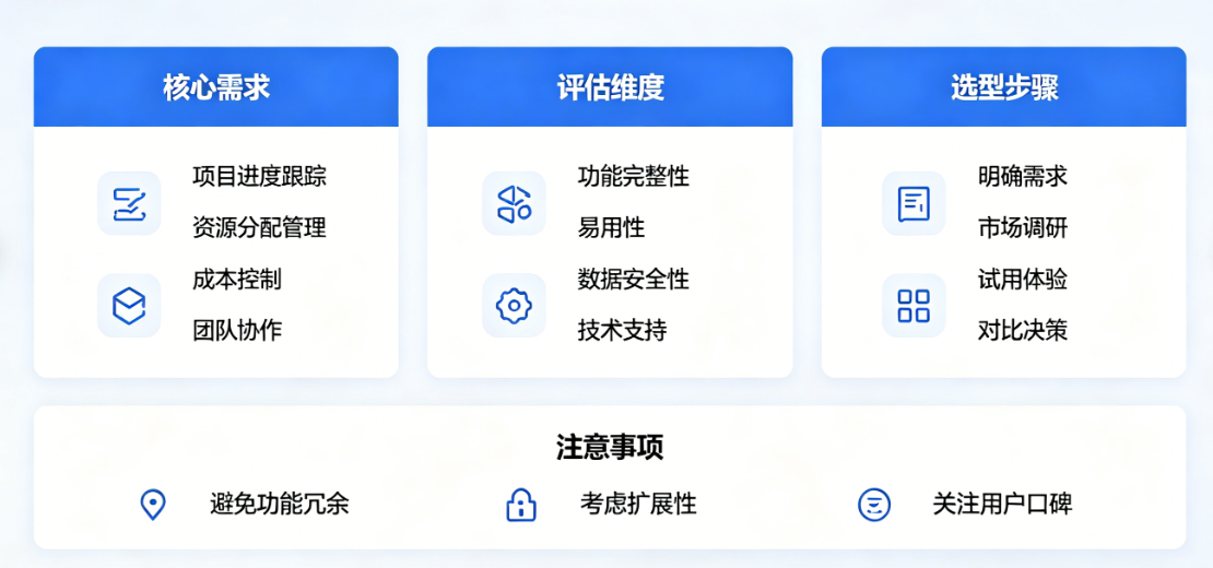 工程项目管理软件选购指南