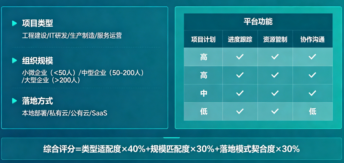 项目全过程管理平台模块对比