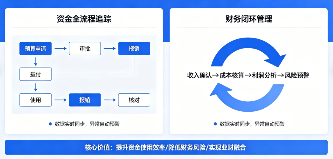 公司财务项目资金管理系统核心价值与闭环管理