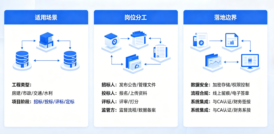 工程招标投标管理信息平台使用场景