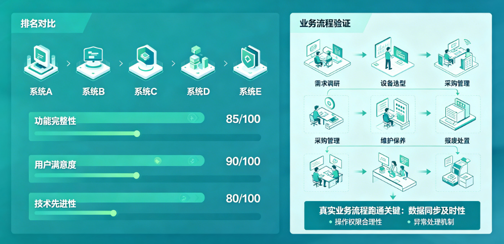 项目设备管理系统排名对比与业务流程验证指南 项目设备管理系统排名对比与业务流程验证指南