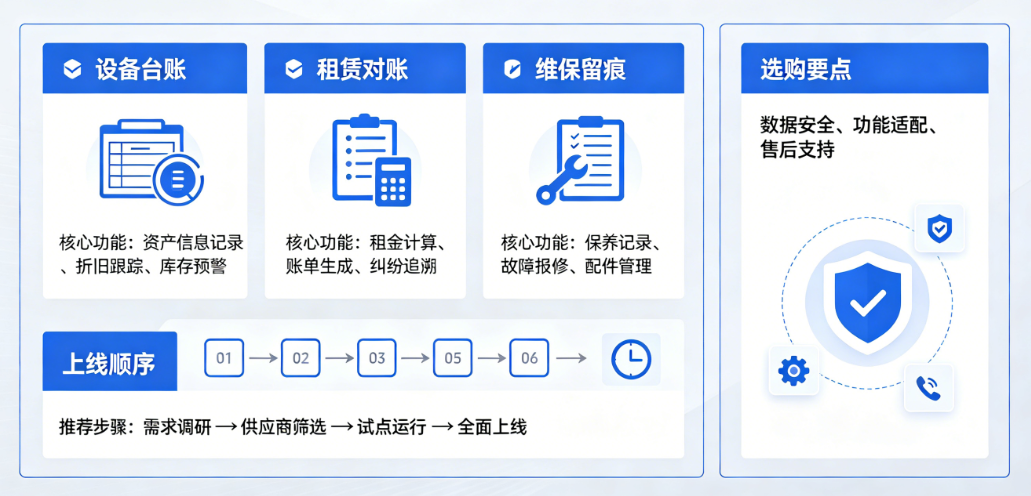 工程机械账目管理软件选购指南