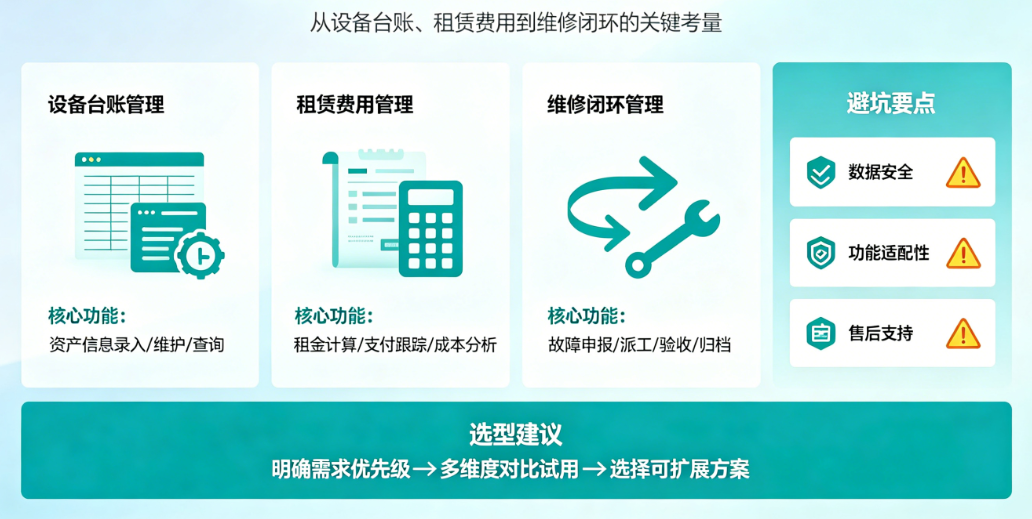 工程设备维修管理软件选型避坑指南