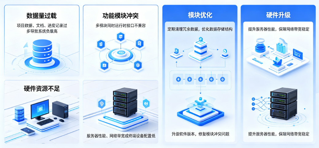 ppp工程管理软件卡顿原因与工程企业应对环节