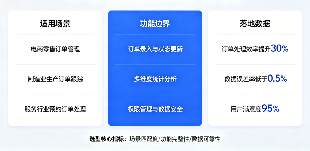 客户订单信息登记统计管理软件选型指南 客户订单信息登记统计管理软件选型指南