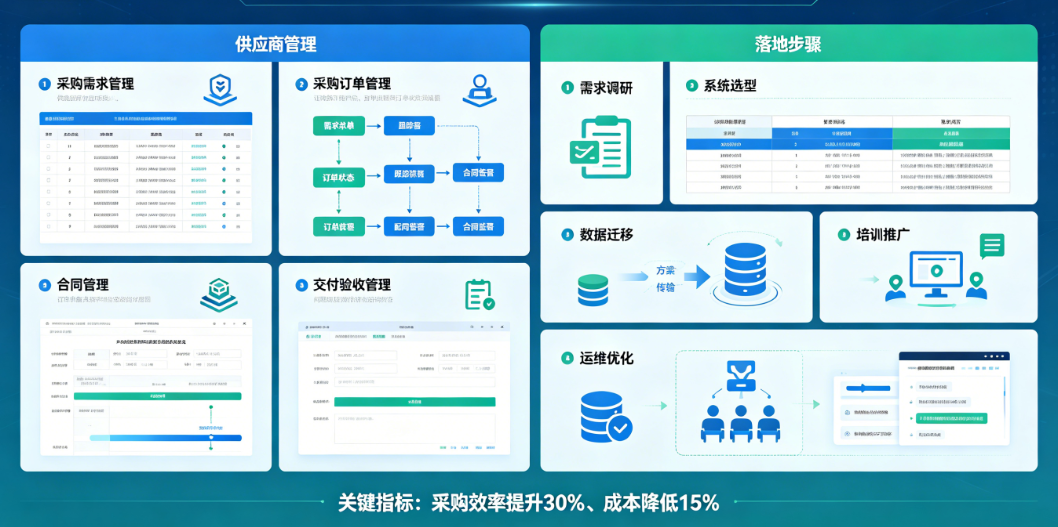 工程业务客户采购管理系统功能与落地指南 工程业务客户采购管理系统功能与落地指南