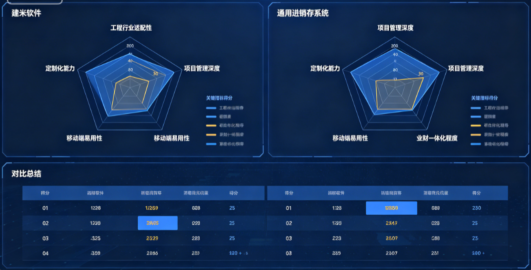 建米软件与通用进销存系统的场景匹配度对比 建米软件与通用进销存系统的场景匹配度对比