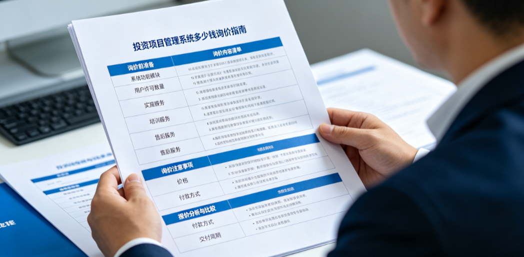 投资项目管理系统多少钱询价指南