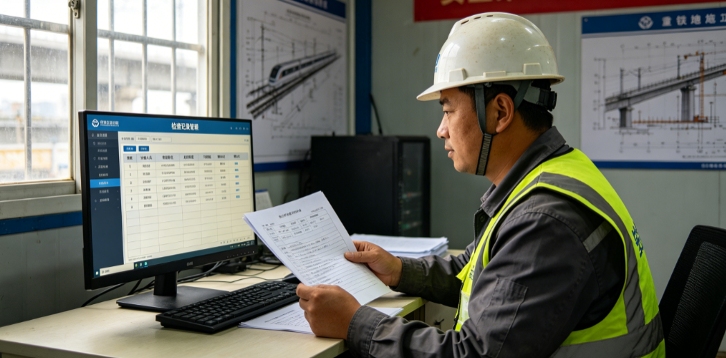 安全员核对铁路施工安全信息管理系统检查记录 安全员核对铁路施工安全信息管理系统检查记录
