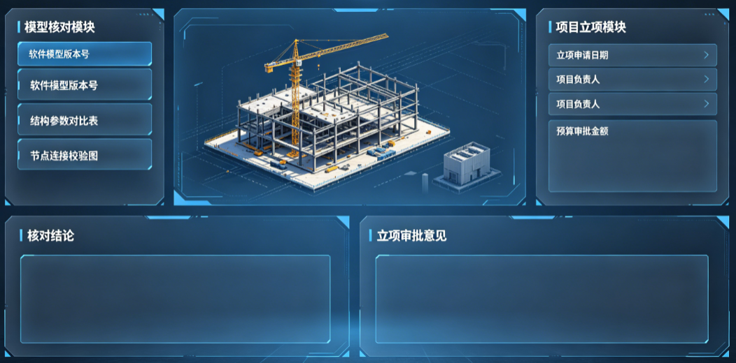 钢结构工程结构分析软件模型核对与项目立项记录 钢结构工程结构分析软件模型核对与项目立项记录