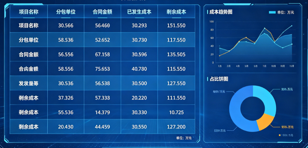 工程信息化管理系统签证变更与合同联动界面 工程信息化管理系统签证变更与合同联动界面