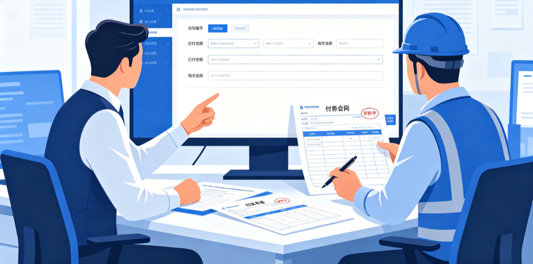 建筑劳务成本管控软件相关业务中财务人员和项目经理审核劳务合同付款单据 建筑劳务成本管控软件相关业务中财务人员和项目经理审核劳务合同付款单据