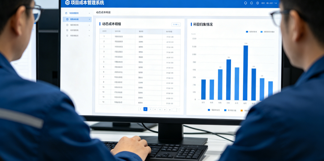 项目成本管理人员在系统中查看动态成本明细和科目归集情况 项目成本管理人员在系统中查看动态成本明细和科目归集情况