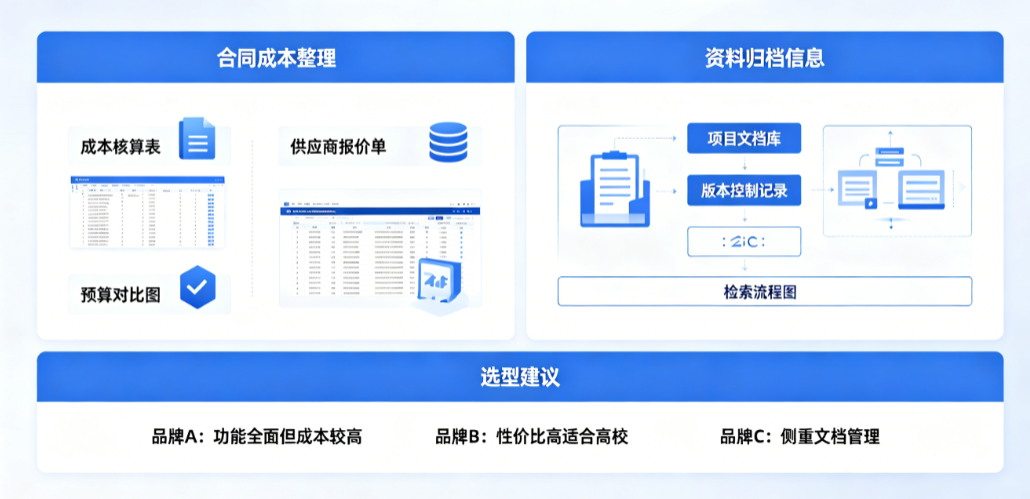 高校用哪个牌子项目管理系统比较好选型中工作人员整理合同成本和资料归档信息 高校用哪个牌子项目管理系统比较好选型中工作人员整理合同成本和资料归档信息