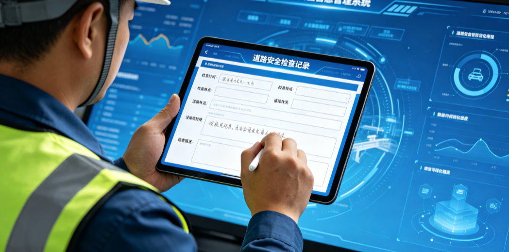 道路安全智慧管理系统中巡检人员填写检查记录 道路安全智慧管理系统中巡检人员填写检查记录