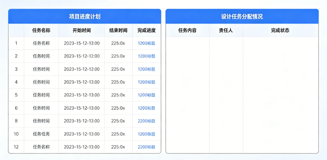 设计人员查看项目进度计划和设计任务分配情况 设计人员查看项目进度计划和设计任务分配情况