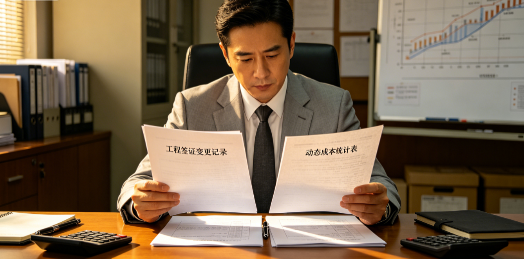 项目管理人员查看工程签证变更记录与动态成本统计表 项目管理人员查看工程签证变更记录与动态成本统计表