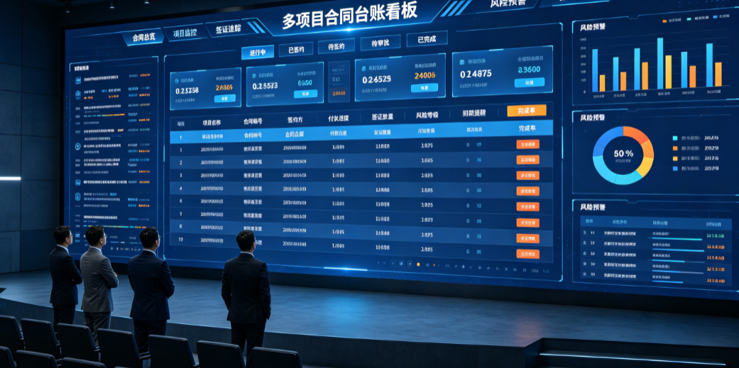 企业合同管理系统多项目合同台账看板 企业合同管理系统多项目合同台账看板