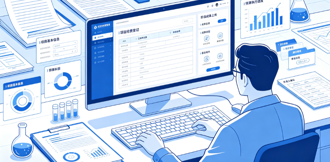 项目负责人在系统中登记经费使用和阶段性成果 项目负责人在系统中登记经费使用和阶段性成果