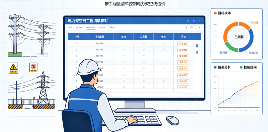 电力架空线工程预算软件怎么管好预算、变更和项目成本