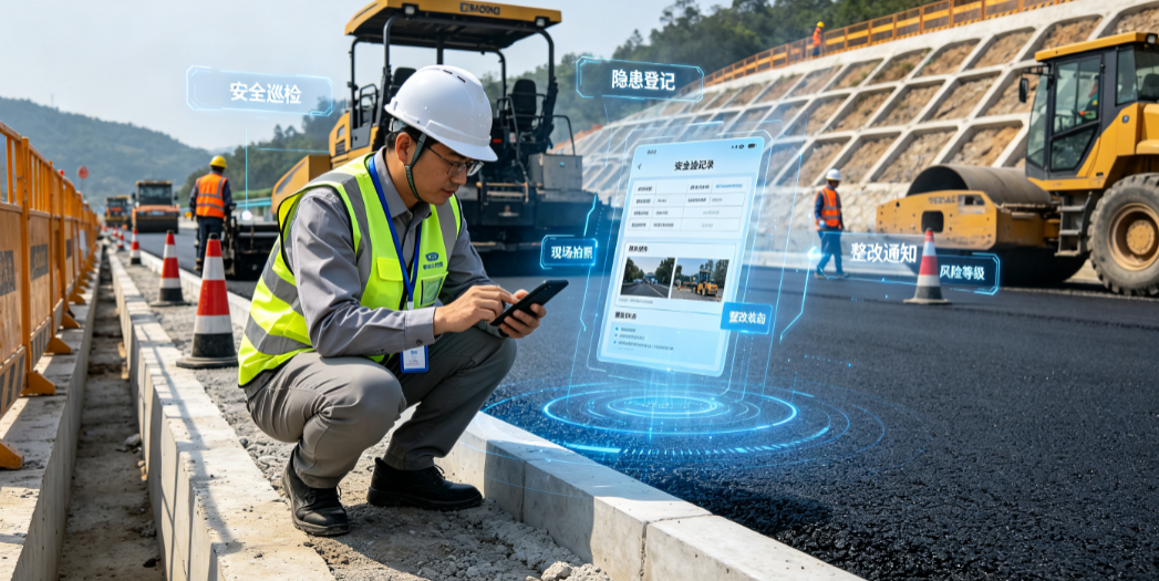 安全员在公路施工现场登记安全巡检记录与隐患问题 安全员在公路施工现场登记安全巡检记录与隐患问题