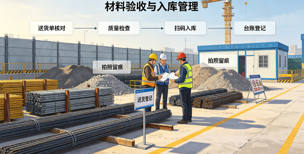 施工现场材料验收与入库管理的典型场景 施工现场材料验收与入库管理的典型场景