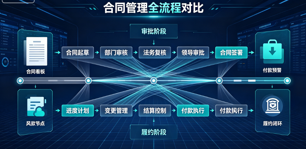 工程企业合同管理从审批到履约的全流程对比 工程企业合同管理从审批到履约的全流程对比