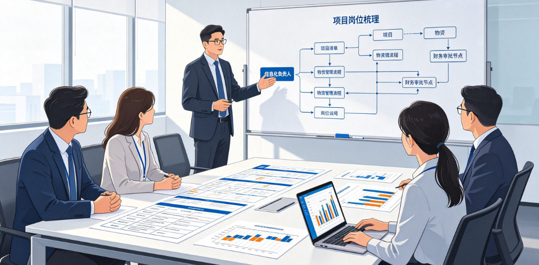 信息化负责人组织项目、物资与财务岗位梳理管理流程 信息化负责人组织项目、物资与财务岗位梳理管理流程
