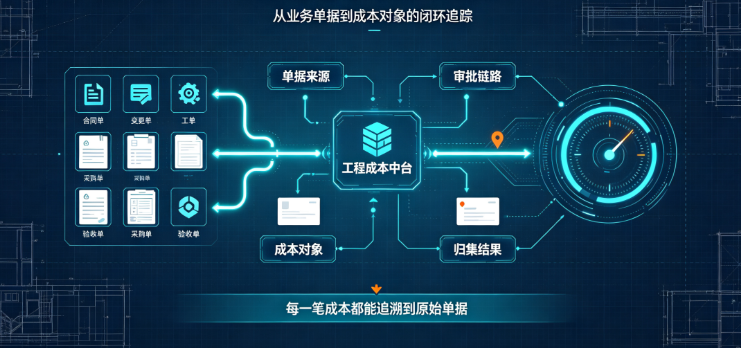 专业工程系统中的单据穿透与成本归集逻辑 专业工程系统中的单据穿透与成本归集逻辑