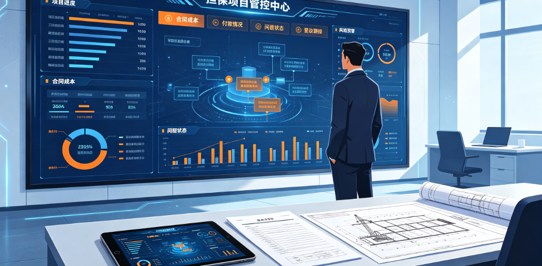管理人员通过担保项目管理系统查看项目进度合同成本和问题状态 管理人员通过担保项目管理系统查看项目进度合同成本和问题状态