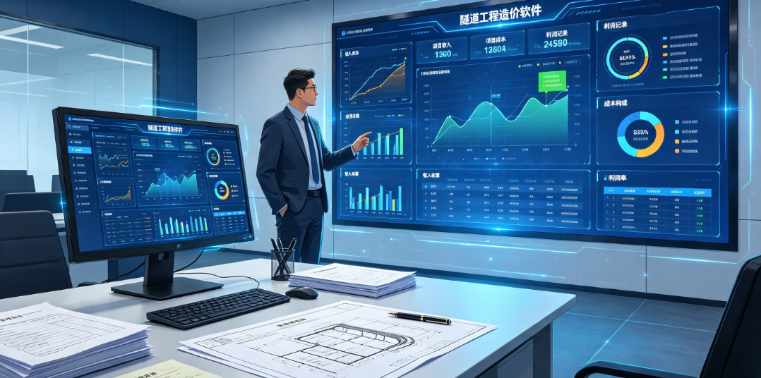 隧道工程造价软件管理场景中经营人员查看项目收入、成本和利润记录并核对业务来源 隧道工程造价软件管理场景中经营人员查看项目收入、成本和利润记录并核对业务来源