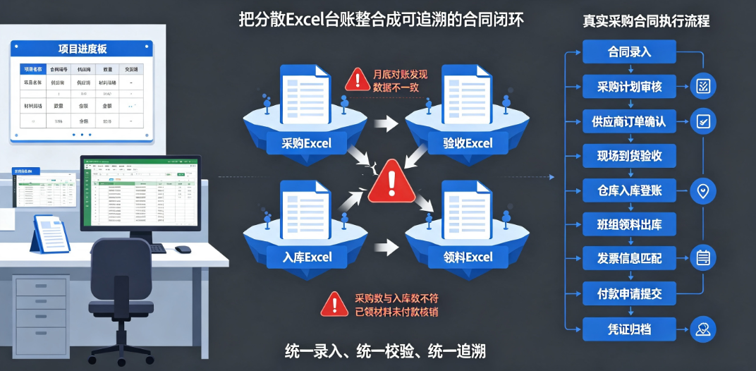用真实项目的采购合同,从合同录入到付款申请完整走一遍流程 用真实项目的采购合同,从合同录入到付款申请完整走一遍流程