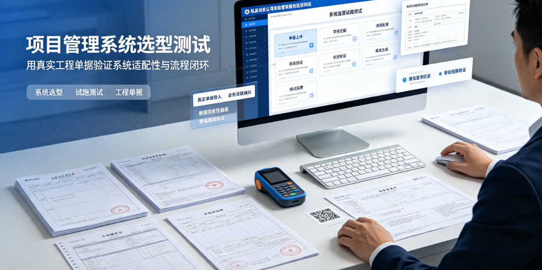 项目管理人员使用真实工程单据在私募投资公司项目管理系统选型过程中进行试跑测试 项目管理人员使用真实工程单据在私募投资公司项目管理系统选型过程中进行试跑测试