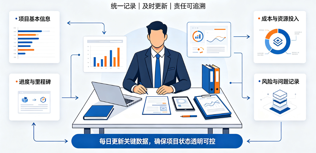项目经理维护项目台账数据