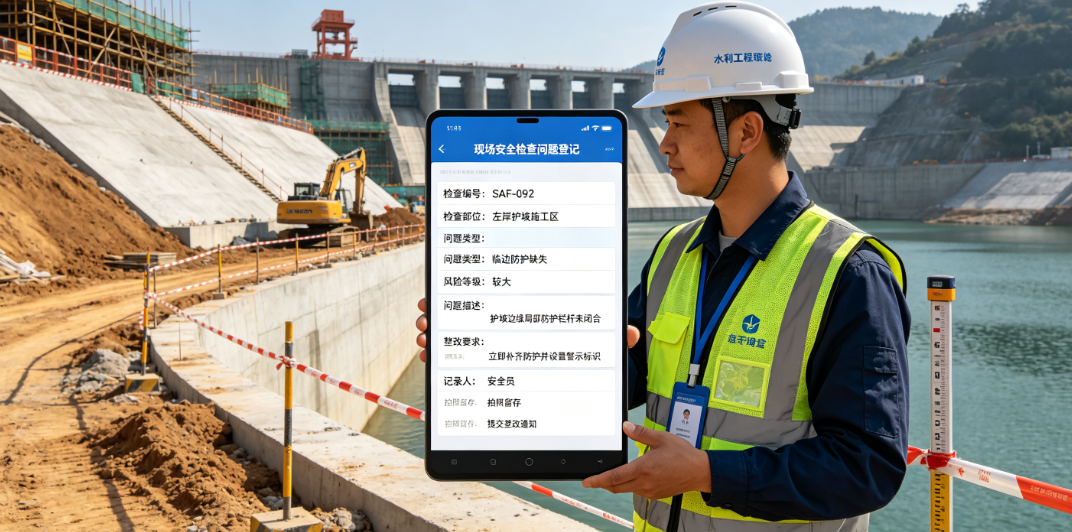 水利工程项目安全员登记现场检查问题